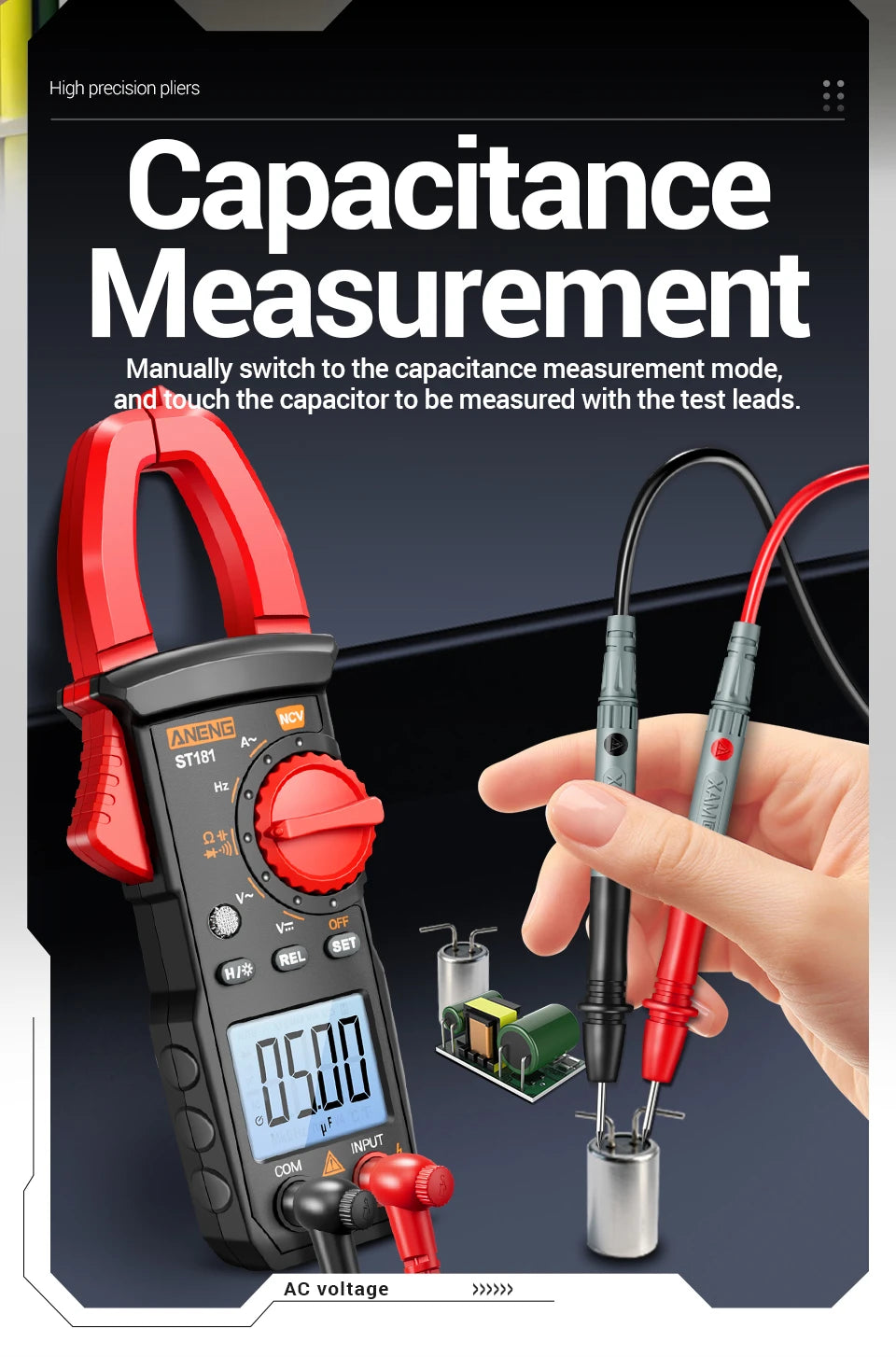 Digital Clamp Meter and Voltage Tester Kit
