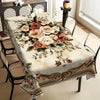 Floral Lace Tablecloth with Elegant European Print