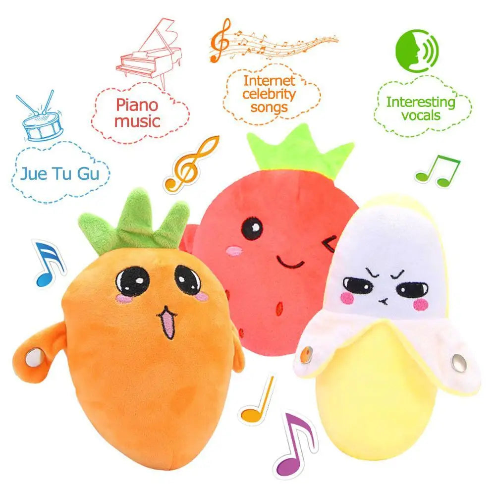 Banana Rhythm Sensing Plush Toy for Kids
