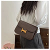 Korean Retro Square Crossbody Bag for Women – Compact Commuter Shoulder Bag