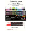 Double Line Outline Pens with Metallic Glitter (Set of 8)