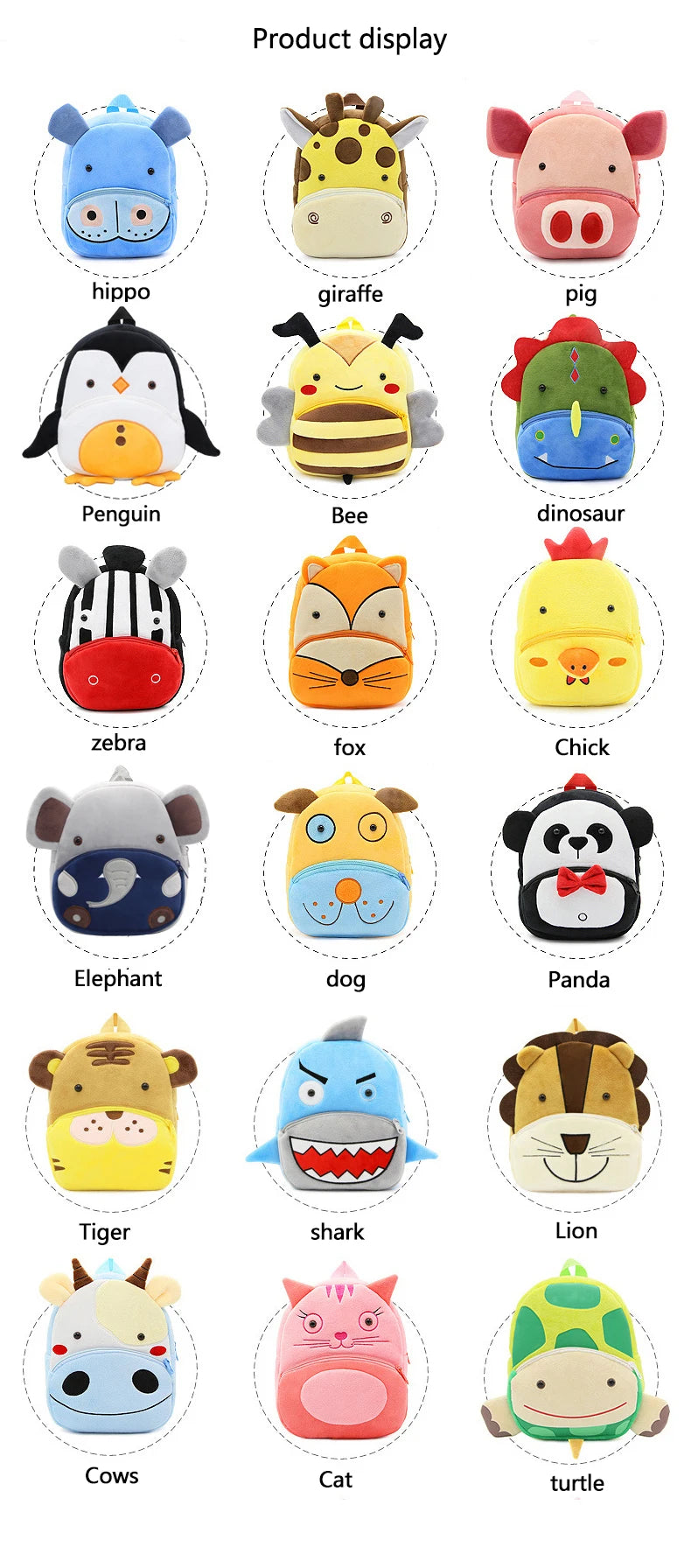 Adorable Animal Plush Backpack for Toddlers