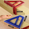 Precision Aluminum Alloy Miter Square with Protractor for Woodworking