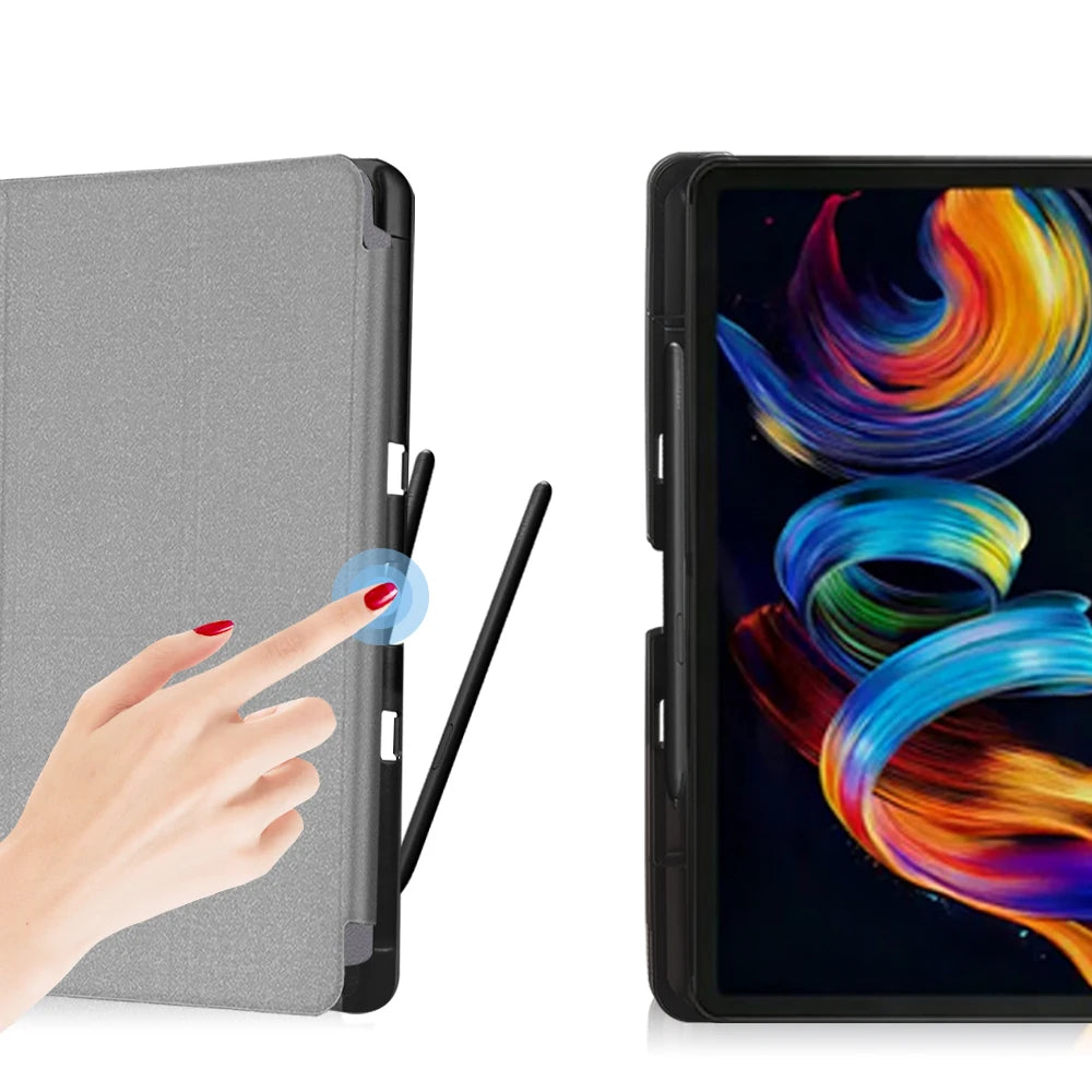 Slim Tri-Fold Folio Case for TCL NxtPaper 11 Plus with Pen Holder