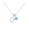 Heart-Shaped Initial Pendant Necklace