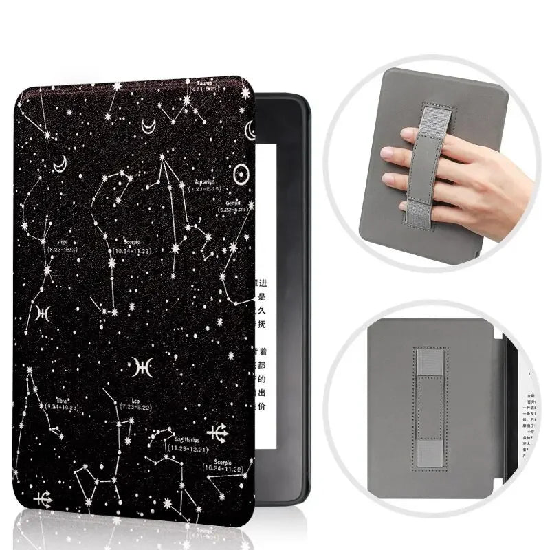 Premium Leather Case for Kindle Paperwhite (2024) with Hand Strap & Auto Sleep/Wake