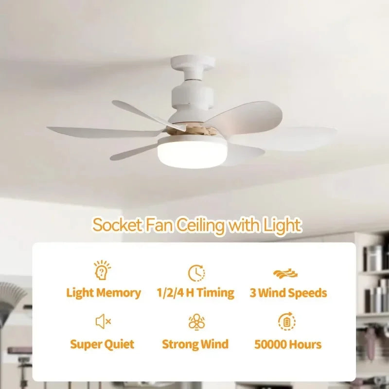 Modern LED Ceiling Fan with Remote Control