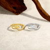 Snake-Design Moissanite Ring in Sterling Silver