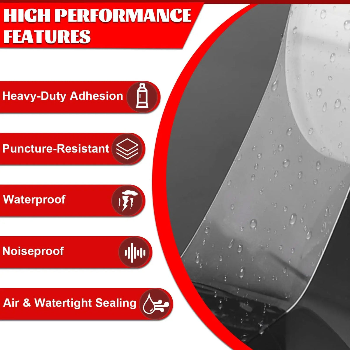 Transparent Weather Sealing Tape for Doors and Windows