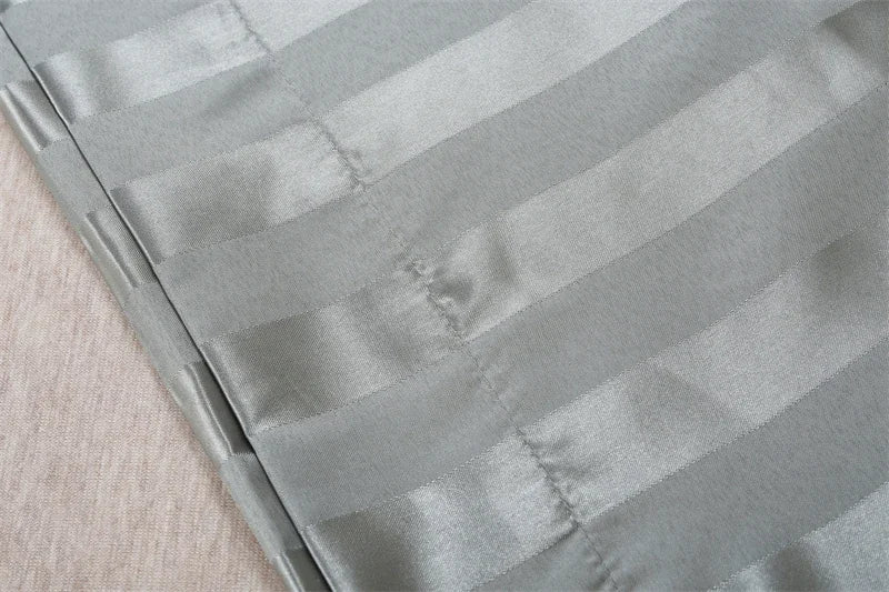 Luxurious Satin Stripe Pillowcase with Envelope Closure