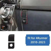 Carbon fiber trim kit for Toyota 4Runner 2010-2023 featuring a black textured piece.