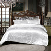 Silver Royal Luxury Duvet Cover Set with Pillowcases