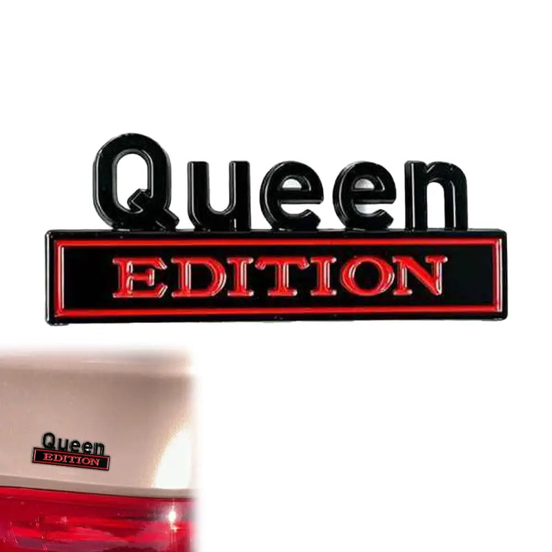 3D Metal "Queen" Emblem Sticker
