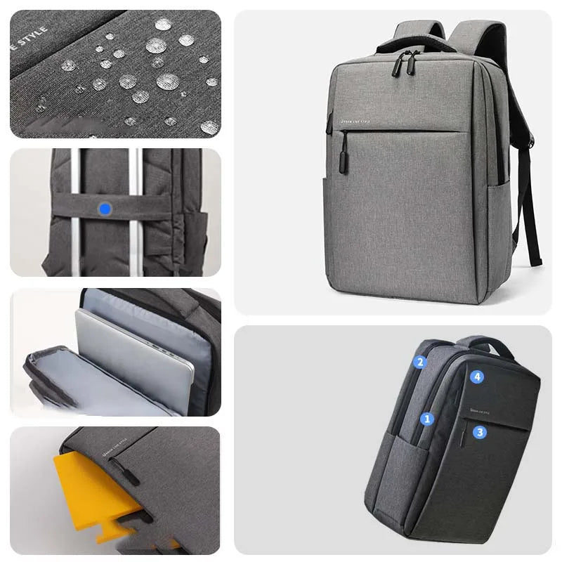 Large-Capacity Waterproof Laptop Backpack
