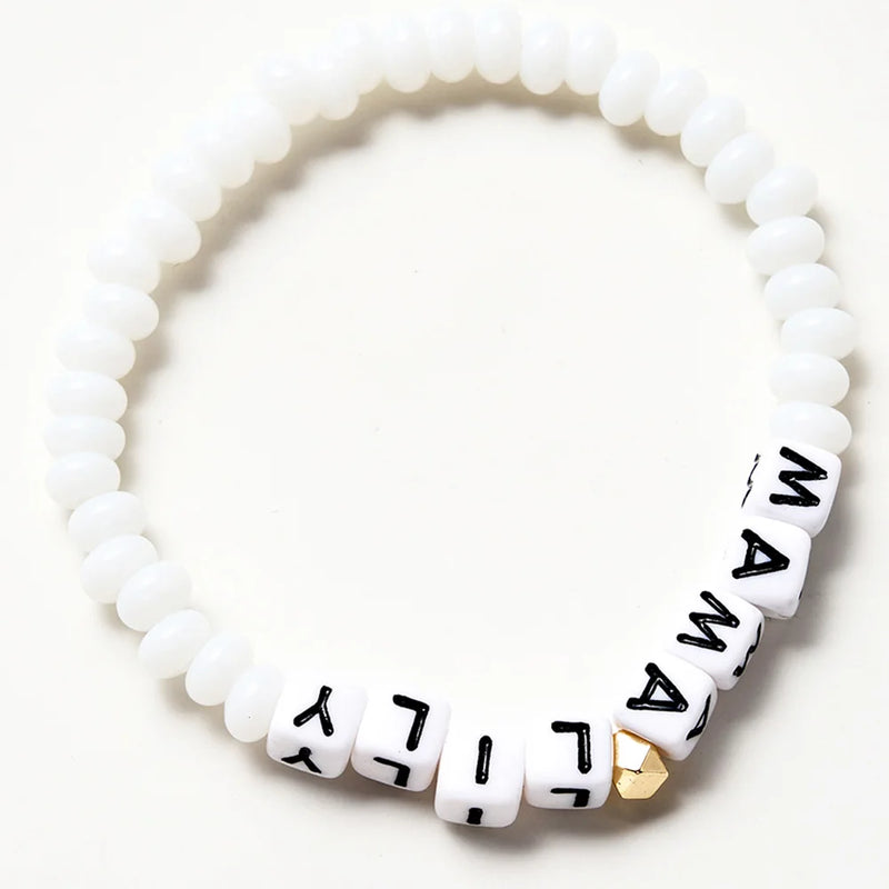 Bracelet de perles d'abaque personnalisé