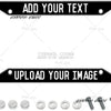 Custom License Plate Frame with Personalized Text and Logo