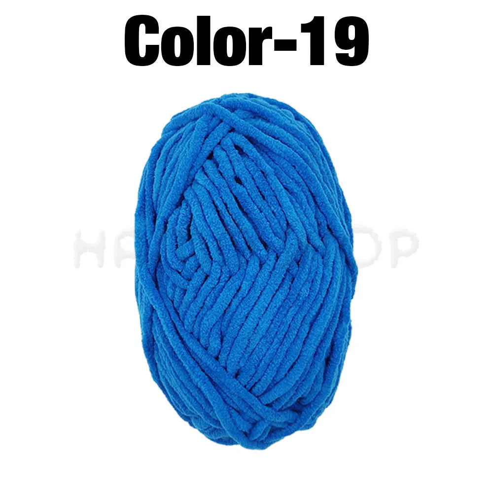 Soft Velvet Chenille Yarn for Knitting and Crochet – 2 Rolls