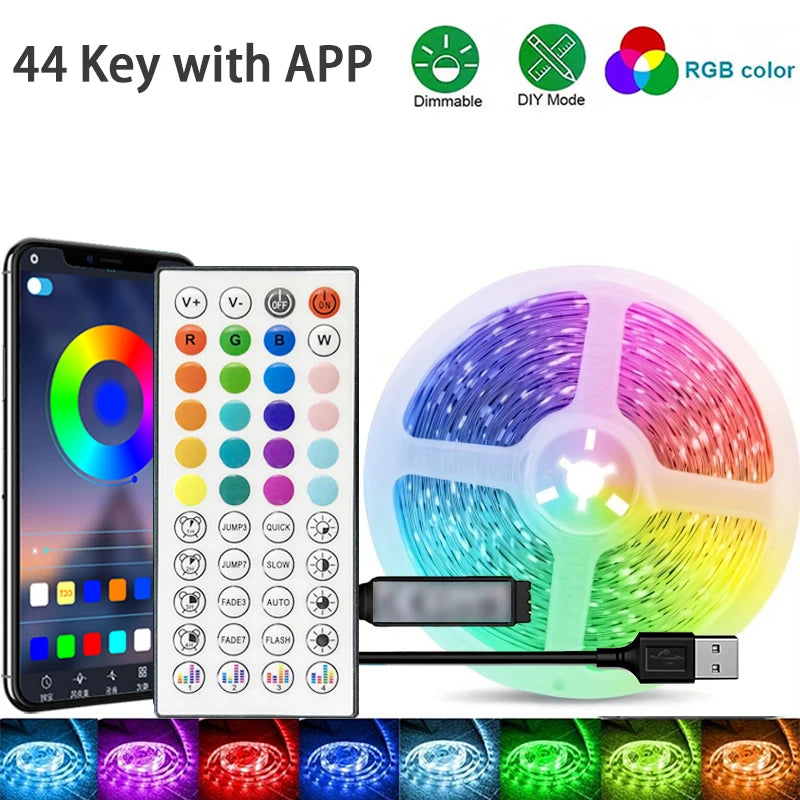 USB-RGB-LED-Streifen mit App-Steuerung