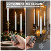 LED Flameless Taper Candles with Remote Control