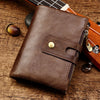Vintage Leather Wallet with RFID Protection and Multiple Compartments