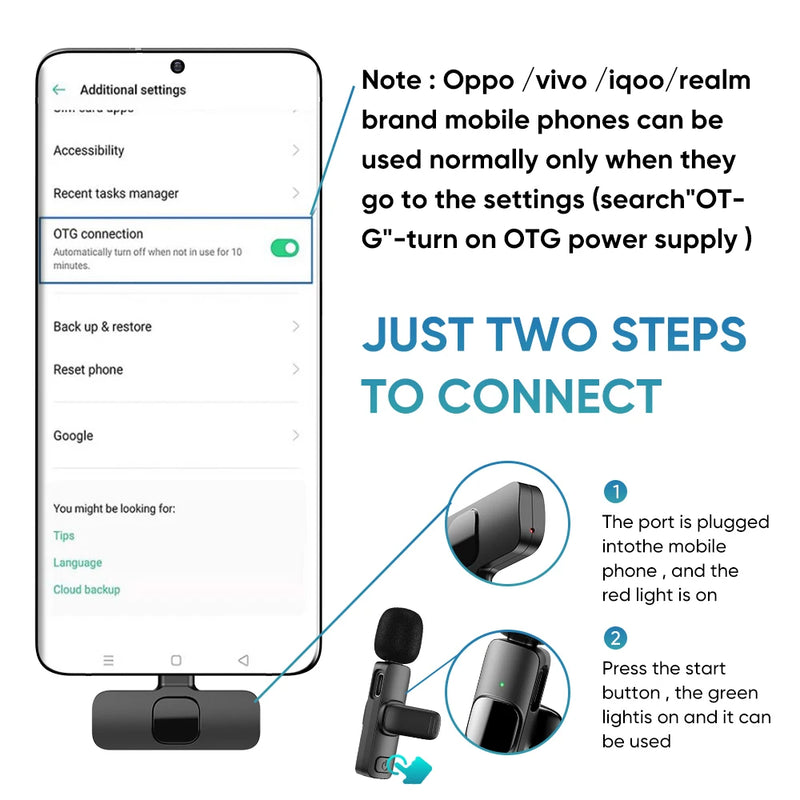 Wireless Lavalier Microphone for Smartphones