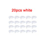 20 pieces of white fuzzy wiggly worm magic trick with invisible string
