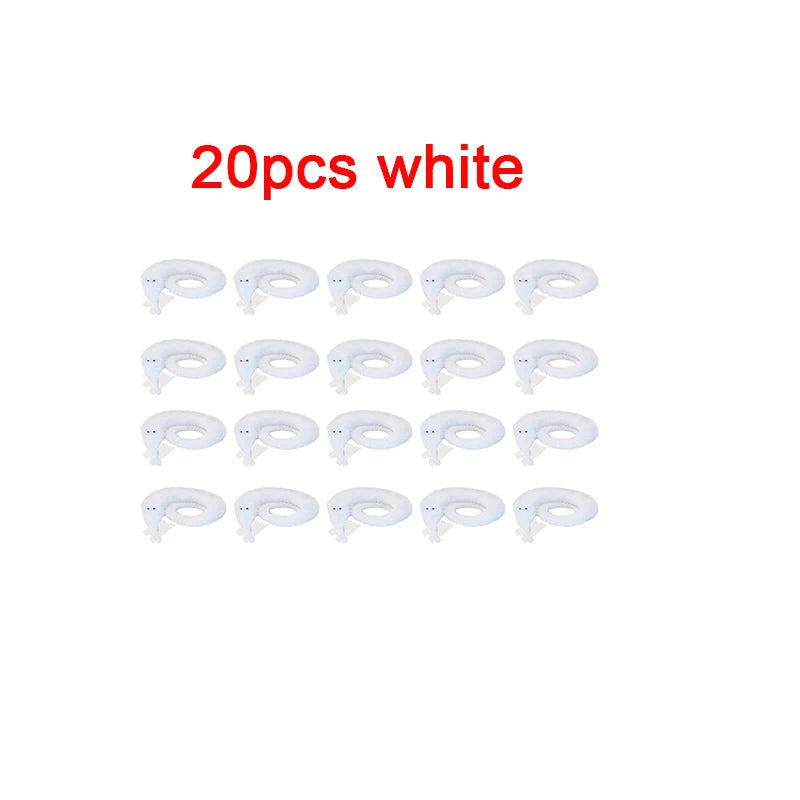 20 pieces of white fuzzy wiggly worm magic trick with invisible string