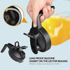 Black silicone leak proof gasket on a jar lid for sealing liquid food