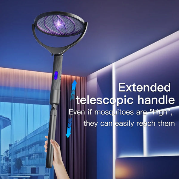 Telescopic Electric Mosquito Swatter with UV Light