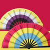 Foldable Rainbow Hand Fan with Gradient Design