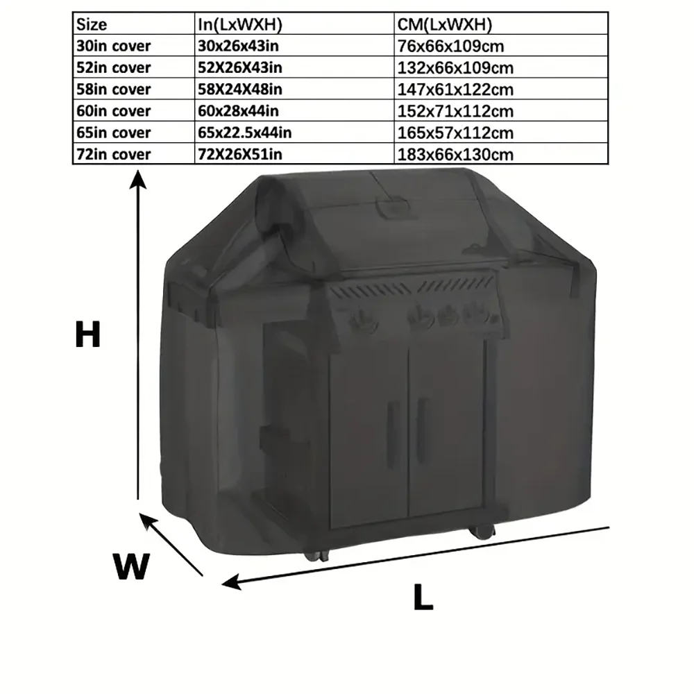 Heavy-Duty Waterproof BBQ Grill Cover for Outdoor Use