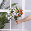 Silk Rose & Eucalyptus Floral Arrangement