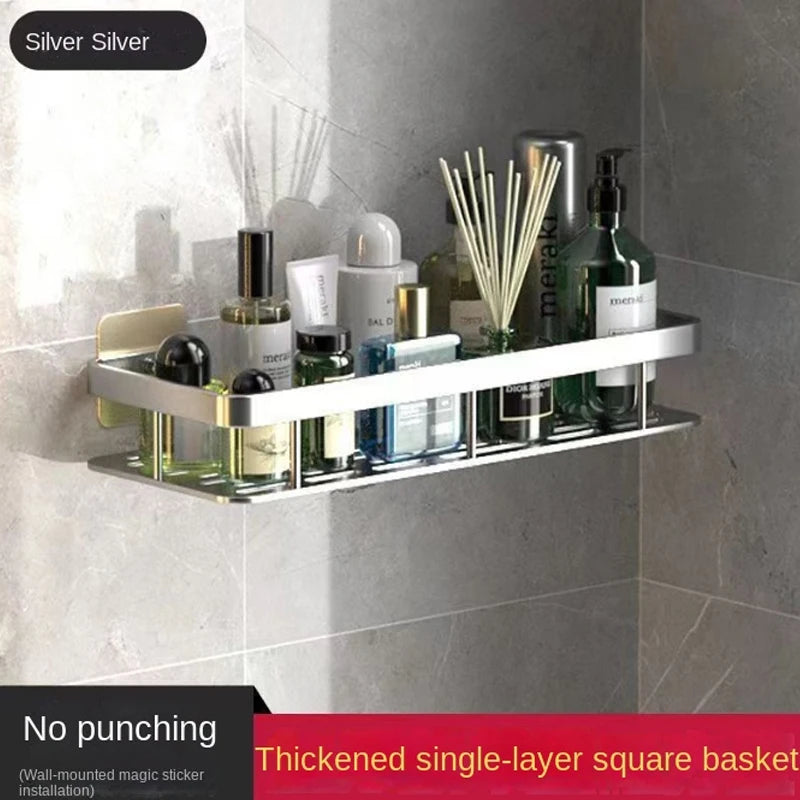 Space Aluminum Corner Bathroom Shelf