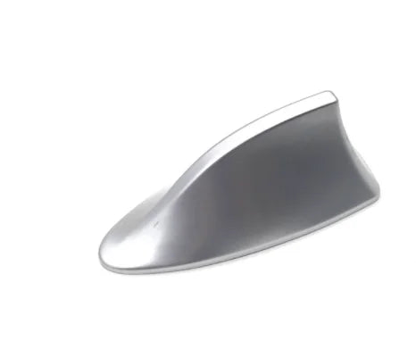 Silver universal car shark fin antenna cover for FM/AM signal enhancement