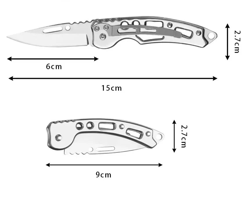 Compact Stainless Steel Folding Knife for Outdoor Adventures