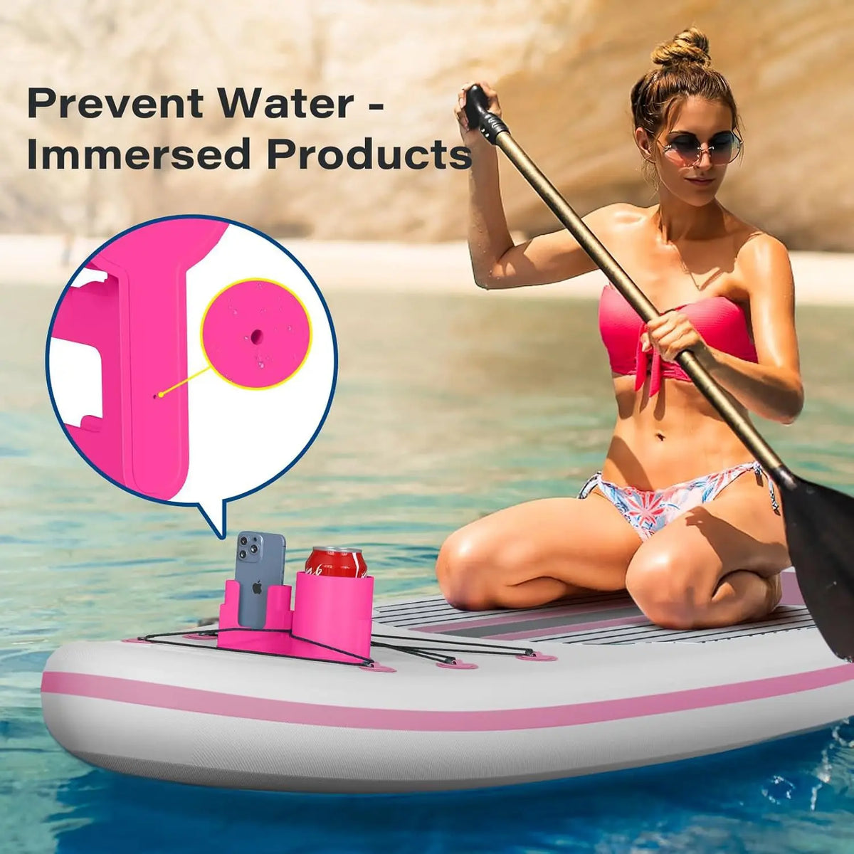 Kayak Drink & Phone Holder with Secure Mount