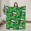 TMNT Graphic Flannel Throw Blanket