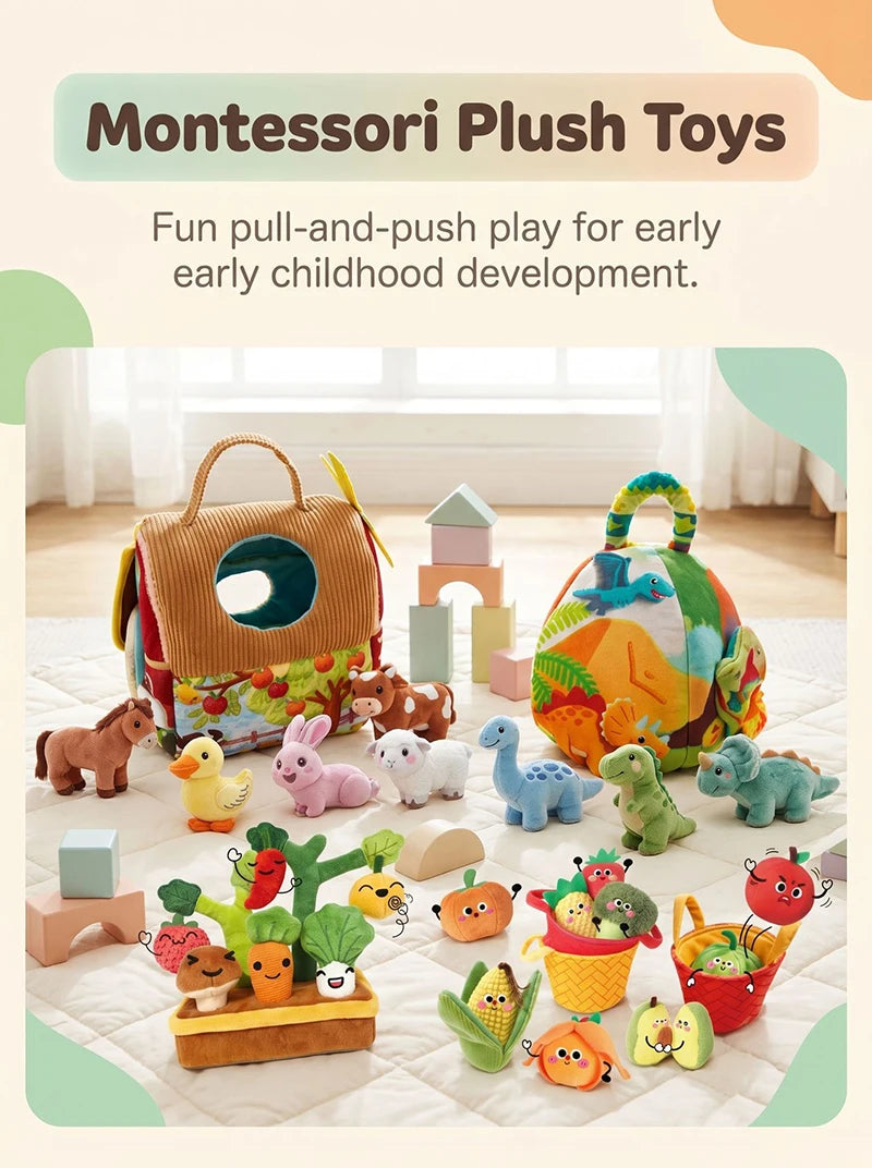 Montessori Carrot Pluck & Sort Sensory Toy Set