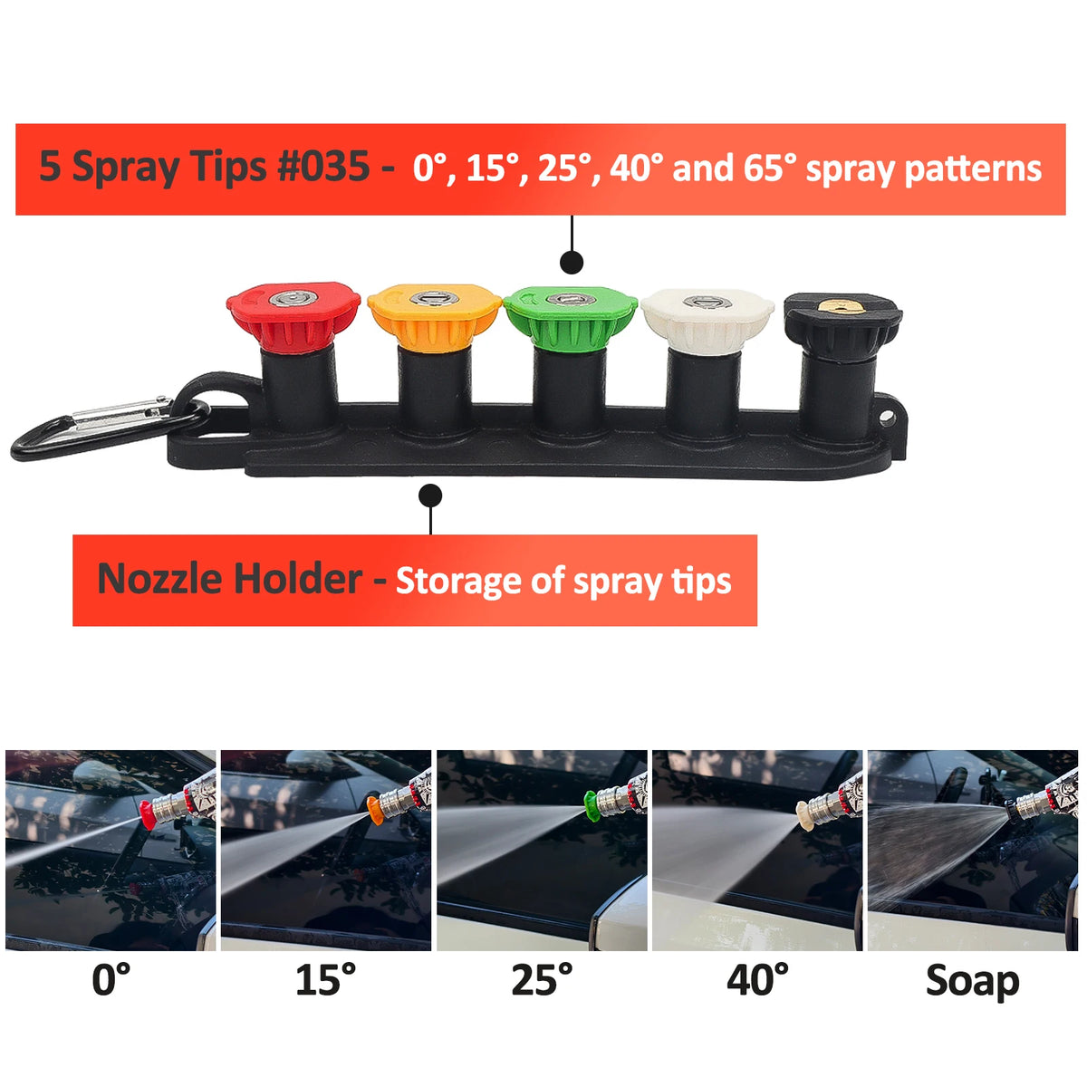 Pressure Washer Short Spray Gun with Snow Foam Lance Set