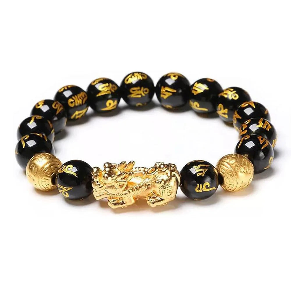 Obsidian Pixiu Wohlstandsarmband
