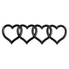 Heart Chain Car Decal – 3D Chrome Emblem for Truck, SUV & Sedan Trunk