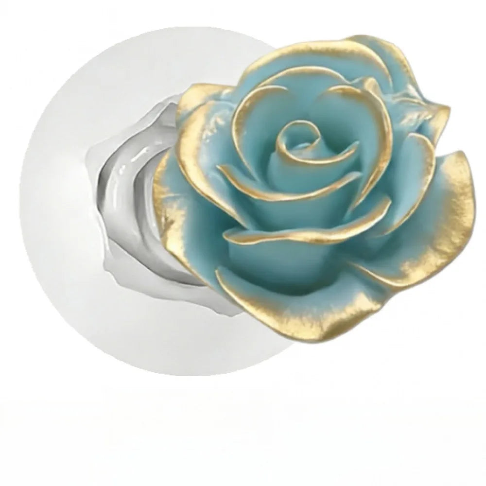 5-Piece Silicone Rose Mold Set for Polymer Clay, Soap & Candle Making