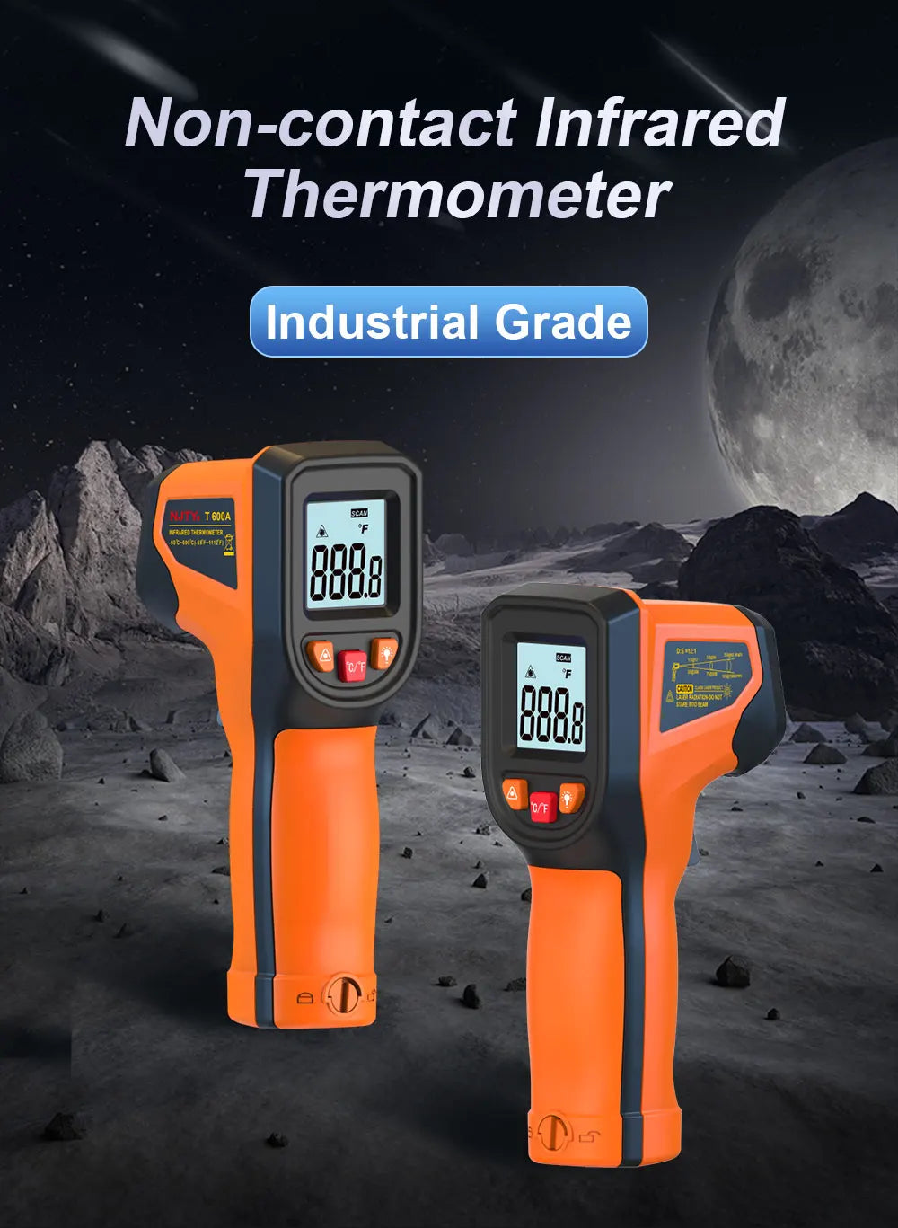 Professional Digital Infrared Thermometer Gun with Laser Targeting