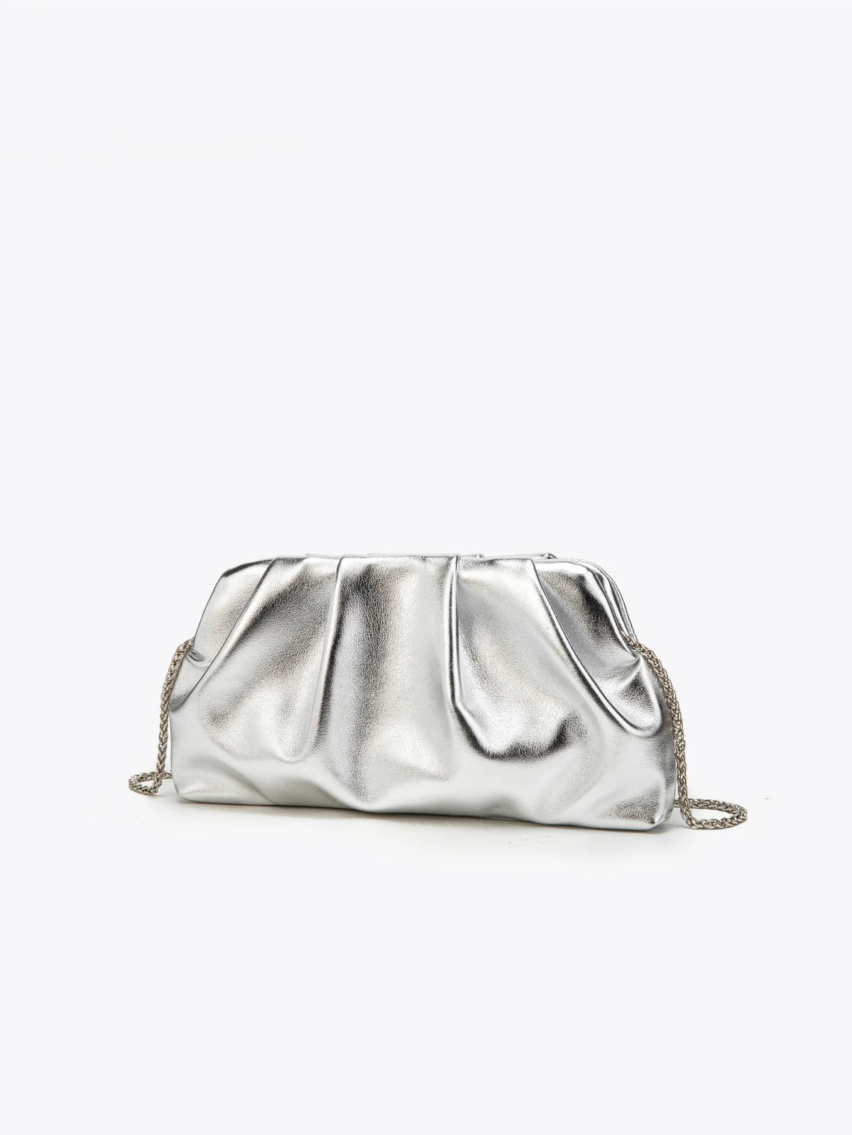 Elegant Chain Shoulder Bag with Crystal Accents