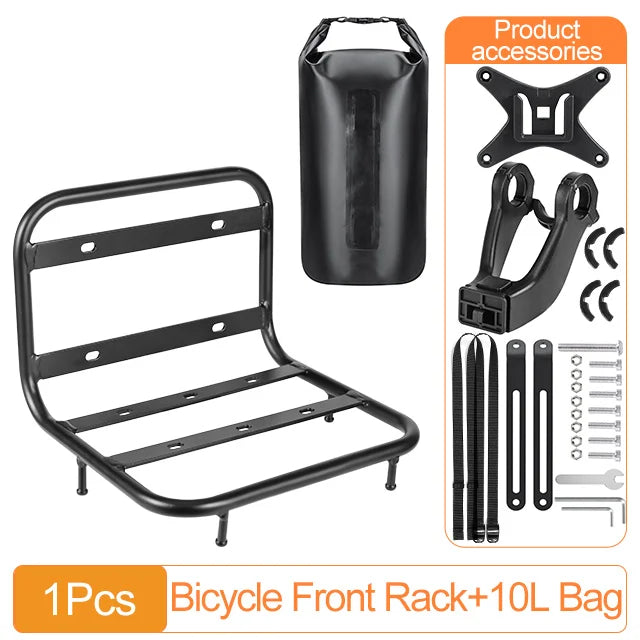 MTB Front Rack Carrier for Bicycle Panniers and Cargo