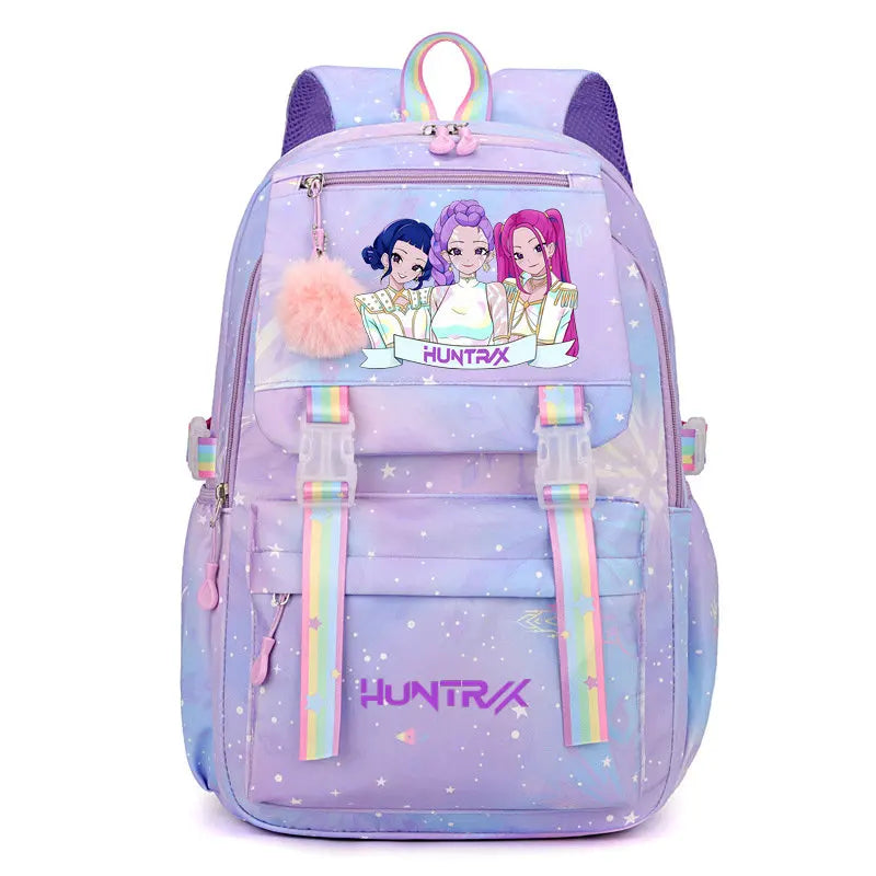 Stylish Letter Print Nylon Backpack for Everyday Use