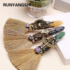 Natural Crystal Witch Broom for Cleansing and Feng Shui