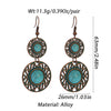 Boho Turquoise Geometric Drop Earrings