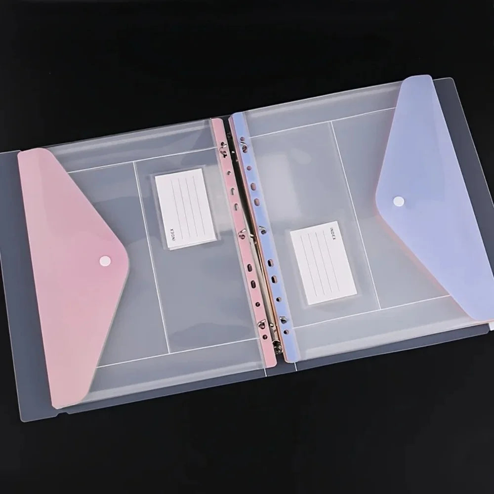 Expandable Binder Pockets with Snap Closure (6-Pack)