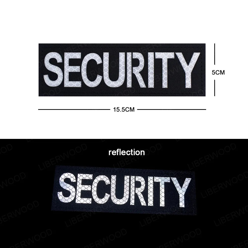 Reflective IR Security Patch with Hook & Loop Backing
